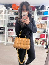 Load image into Gallery viewer, Bottega Veneta Padded Small Cassette Bag Caramel