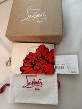 Load image into Gallery viewer, Christian Louboutin White Floral Key Pouch
