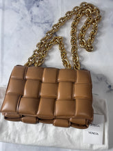 Load image into Gallery viewer, Bottega Veneta Padded Small Cassette Bag Caramel