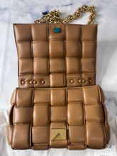 Load image into Gallery viewer, Bottega Veneta Padded Small Cassette Bag Caramel