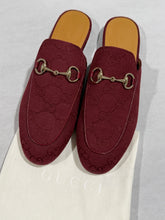 Load image into Gallery viewer, Gucci Princetown Burgundy Slides