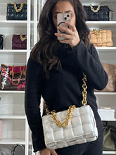 Load image into Gallery viewer, Bottega Veneta Padded Small Cassette Bag White