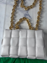 Load image into Gallery viewer, Bottega Veneta Padded Small Cassette Bag White