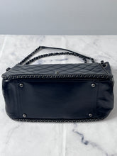 Load image into Gallery viewer, Chanel 15B Black Leather Quilted Enchained Bag