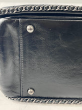 Load image into Gallery viewer, Chanel 15B Black Leather Quilted Enchained Bag