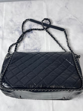Load image into Gallery viewer, Chanel 15B Black Leather Quilted Enchained Bag