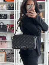 Load image into Gallery viewer, Chanel 15B Black Leather Quilted Enchained Bag