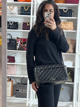 Load image into Gallery viewer, Chanel 15B Black Leather Quilted Enchained Bag