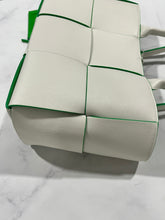 Load image into Gallery viewer, Bottega Veneta Leather White & Parakeet Arco Tote with Pouch