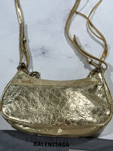 Load image into Gallery viewer, Balenciaga Le Cagole Mini Metallic Gold Crossbody Bag