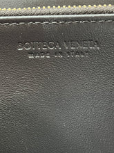 Load image into Gallery viewer, Bottega Veneta Black Intreciatto Leather Zip Around Wallet