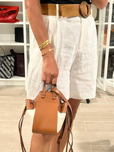 Load image into Gallery viewer, Loewe Canvas Tan Leather Small Hammock Bag