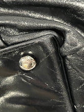 Load image into Gallery viewer, Chanel Black Glazed Calfskin Pleated Leather Tote Handbag