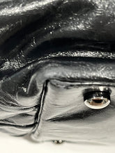 Load image into Gallery viewer, Chanel Black Glazed Calfskin Pleated Leather Tote Handbag