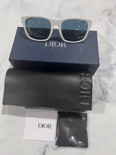 Load image into Gallery viewer, Christian Dior Square White Mirror Sunglasses