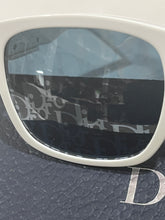 Load image into Gallery viewer, Christian Dior Square White Mirror Sunglasses