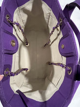 Load image into Gallery viewer, Chanel Purple Large Deauville Tote Handbag