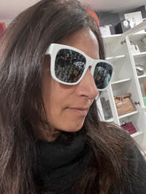 Load image into Gallery viewer, Christian Dior Square White Mirror Sunglasses