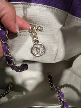 Load image into Gallery viewer, Chanel Purple Large Deauville Tote Handbag