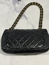 Load image into Gallery viewer, Chanel Black Lambskin Gemstone Turnlock Classic Handbag
