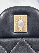 Load image into Gallery viewer, Chanel Black Lambskin Gemstone Turnlock Classic Handbag