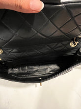 Load image into Gallery viewer, Chanel Black Lambskin Gemstone Turnlock Classic Handbag
