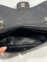 Load image into Gallery viewer, Chanel Black Lambskin Gemstone Turnlock Classic Handbag