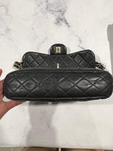 Load image into Gallery viewer, Chanel Black Lambskin Gemstone Turnlock Classic Handbag