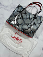 Load image into Gallery viewer, Christian Louboutin Small Cabarock Metallic Amazonia Tote Bag
