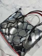 Load image into Gallery viewer, Christian Louboutin Small Cabarock Metallic Amazonia Tote Bag