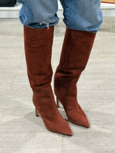 Load image into Gallery viewer, Jimmy Choo Cognac Suede Leather Knee High Boots