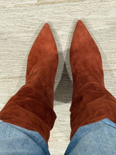 Load image into Gallery viewer, Jimmy Choo Cognac Suede Leather Knee High Boots