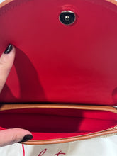 Load image into Gallery viewer, Christian Louboutin 1/2 Moon Leather-Trimmed Raffia Crossbody