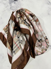 Load image into Gallery viewer, Burberry Silk Floral Scarf