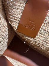 Load image into Gallery viewer, Christian Louboutin Small Top Handle Leather-Trimmed Raffia Tote