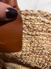 Load image into Gallery viewer, Christian Louboutin Mini Top Handle Leather-Trimmed Raffia Crossbody