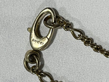 Load image into Gallery viewer, Gucci Lion Green Crystal Pendant Necklace