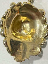 Load image into Gallery viewer, Gucci Lion Green Crystal Pendant Necklace
