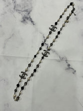 Load image into Gallery viewer, Chanel Silver Tone Strass Chain Long Necklace
