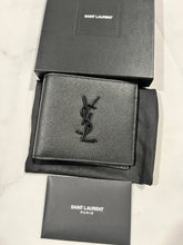 Load image into Gallery viewer, Saint Laurent Black on Black Bifold Wallet
