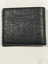 Load image into Gallery viewer, Saint Laurent Black on Black Croc Embossed Bifold Wallet