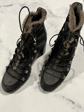 Load image into Gallery viewer, Christian Louboutin Grey Shearling Boots