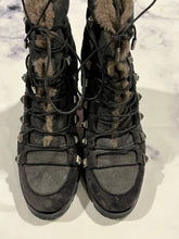 Load image into Gallery viewer, Christian Louboutin Grey Shearling Boots