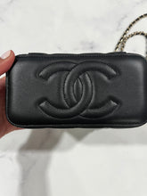 Load image into Gallery viewer, Chanel Classic Black Lambskin Top handle Vanity Bag
