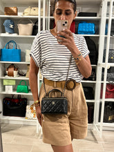 Load image into Gallery viewer, Chanel Classic Black Lambskin Top handle Vanity Bag