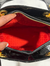 Load image into Gallery viewer, Dior Vintage Black Patent Leather Medium Lady Dior Bag