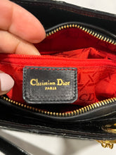 Load image into Gallery viewer, Dior Vintage Black Patent Leather Medium Lady Dior Bag