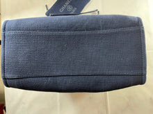Load image into Gallery viewer, Chanel Bleu Fonce Large Deauville Tote Handbag