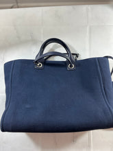 Load image into Gallery viewer, Chanel Bleu Fonce Large Deauville Tote Handbag