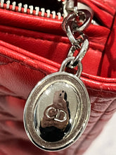 Load image into Gallery viewer, Dior Red Lambskin Large Lady Dior Bag